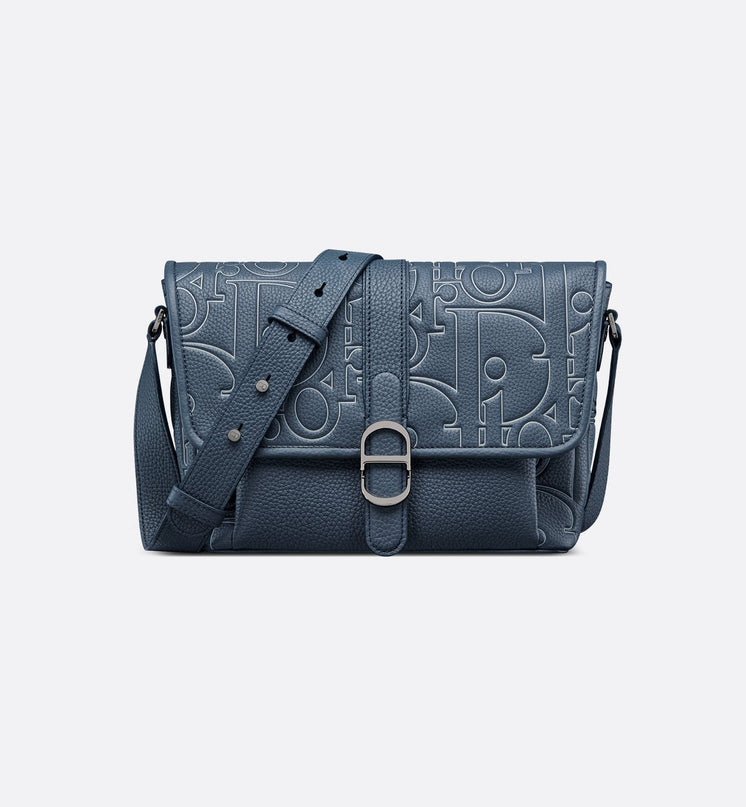 Sac Messenger à rabat Dior Daily Medium - Bleu