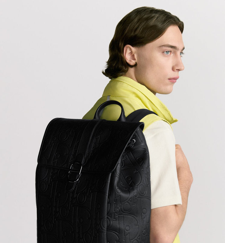 Sac à dos à rabat Dior Daily Noir