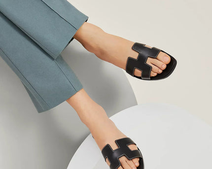 Sandales Oran Noir - Hermes