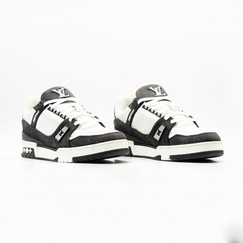 Sneaker LV Trainer White Black White