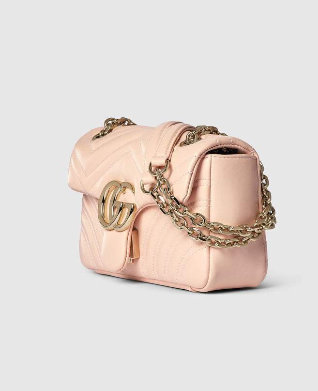 Sac à épaule GG Marmont petit format - Rose
