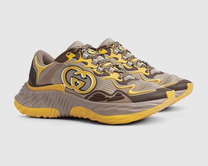 BASKETS GUCCI RIPPLE POUR HOMME - JAUNE