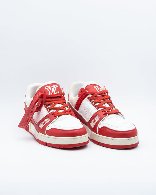 Sneaker LV Trainer Red White