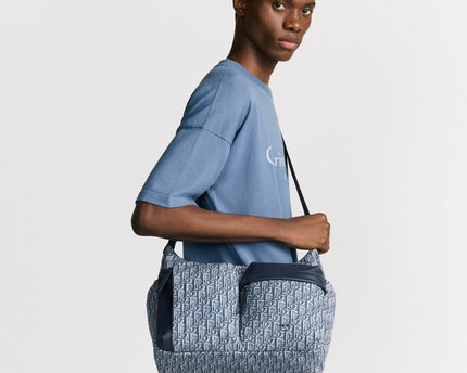 Sac Hobo Rider Soft Medium Dior - Bleu