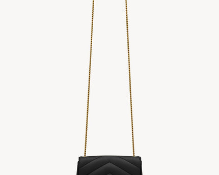 LOULOU MINI EN CUIR D'AGNEAU  - YSL - Noir