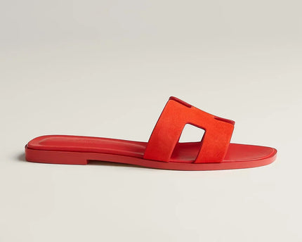 Sandales Oran - Rouge Grenadine - Hermes