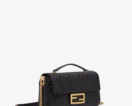 Sac Fendi Baguette Chain Midi - Noir