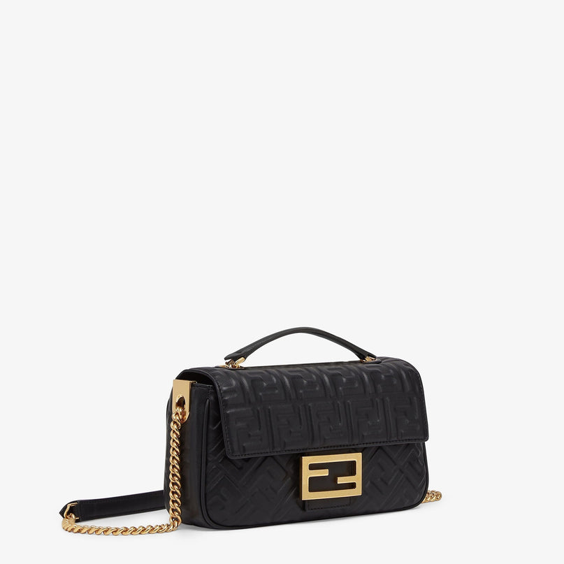 Sac Fendi Baguette Chain Midi - Noir