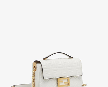 Sac Fendi Baguette Chain Midi - Blanc