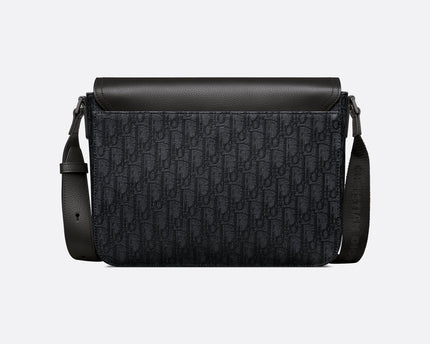 Sac Messenger à rabat Saddle Medium Dior - Noir