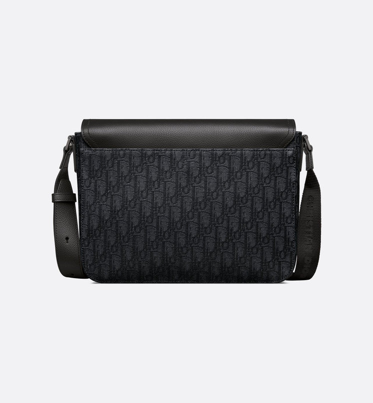 Sac Messenger à rabat Saddle Medium Dior - Noir