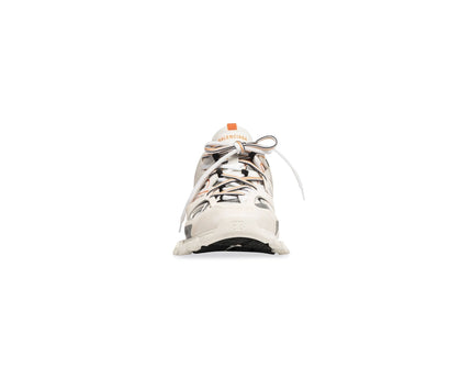 Sneaker Track blanche et orange