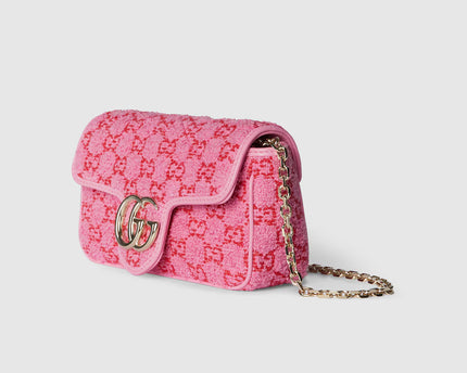 Sac à épaule GG Marmont petit format - Rose