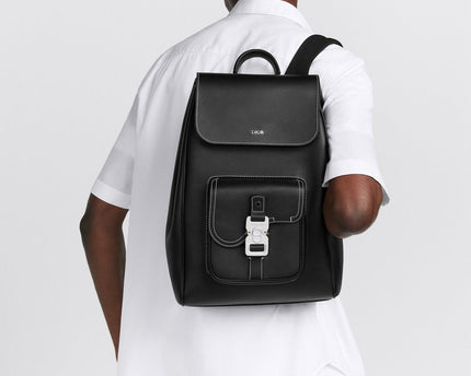 Sac à dos à rabat Saddle - Dior - Full Black