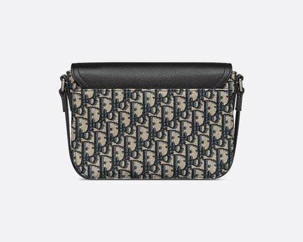 Sac Messenger à rabat Saddle Small Dior Noir et Beige
