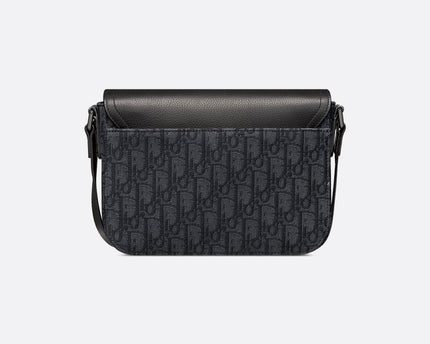 Sac Messenger à rabat Saddle Small Dior Noir