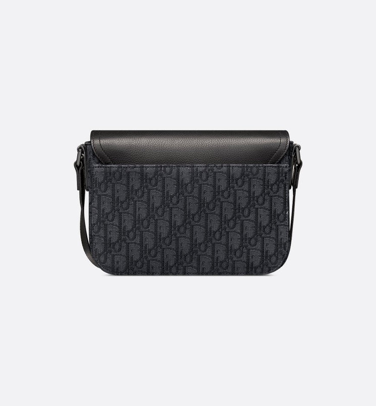 Sac Messenger à rabat Saddle Small Dior Noir