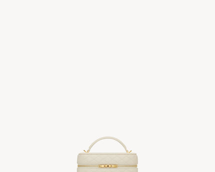 GABY VANITY BAG EN CUIR D’AGNEAU  - YSL - BLANC