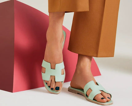 Sandales Oran - Vert Jade - Hermes