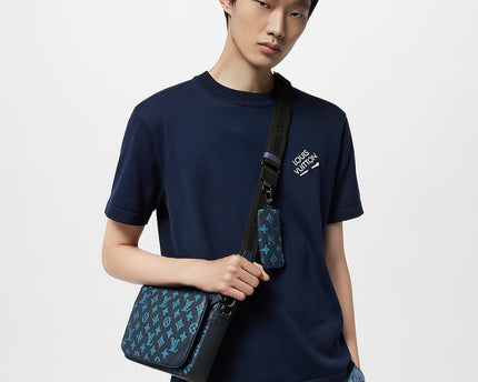 Sac Trio Messenger - LV - Bleu
