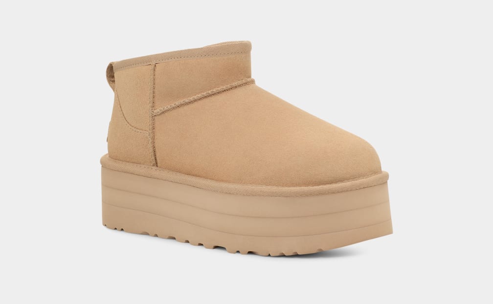 Botte UGG Classic Ultra Mini À Plateforme - Moutarde