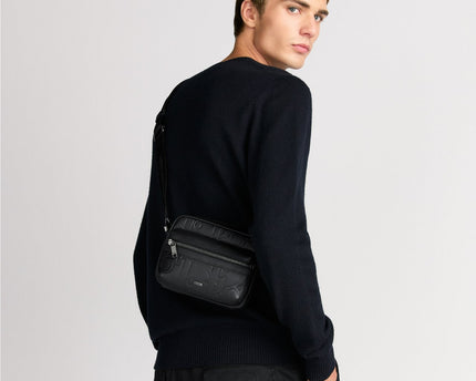 Mini sac Messenger Dior zippé Rider 2.0 - Noir