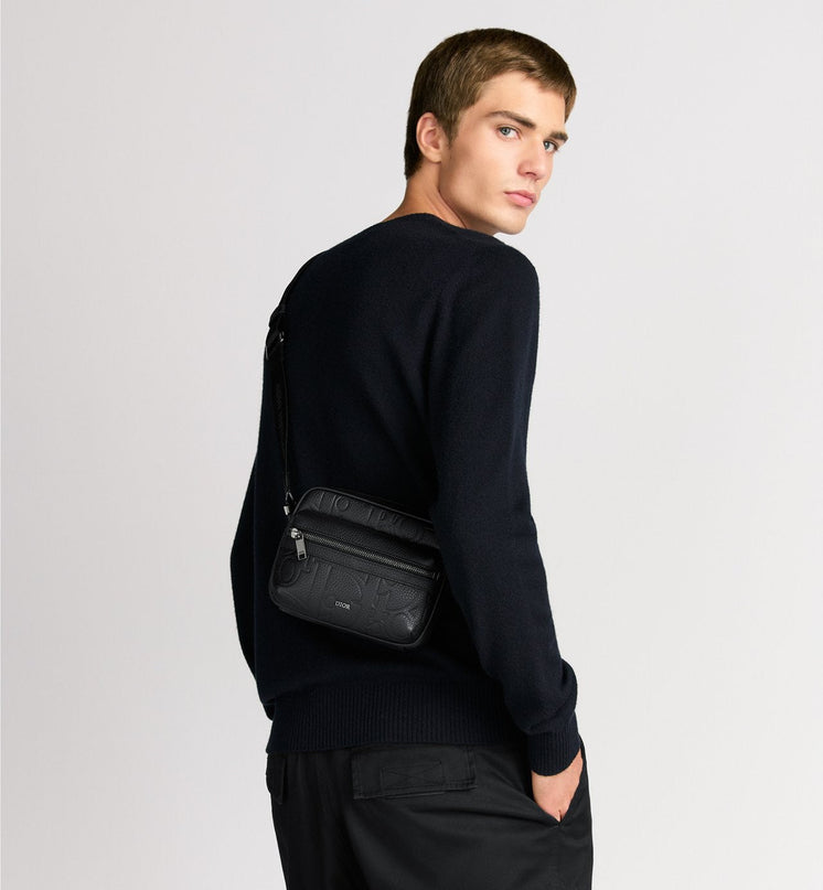 Mini sac Messenger Dior zippé Rider 2.0 - Noir