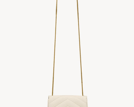 LOULOU MINI EN CUIR D'AGNEAU  - YSL - Blanc