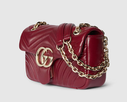 Sac à épaule GG Marmont petit format - Rouge