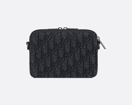 Pochette zippée à bandoulière Dior Noir