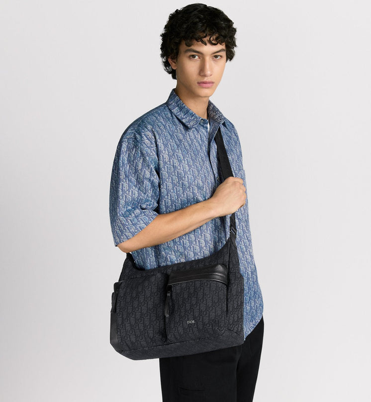 Sac Hobo Rider Soft Medium Dior - Noir
