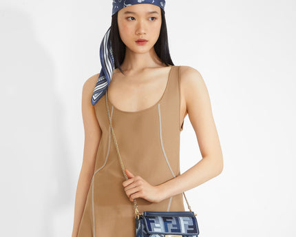 Sac Fendi Baguette Mini - Bleu