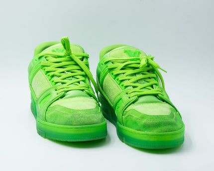 Sneaker LV Trainer Fluroescent Green