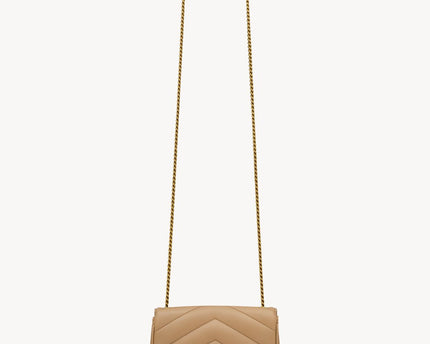 LOULOU MINI EN CUIR D'AGNEAU  - YSL - Beige