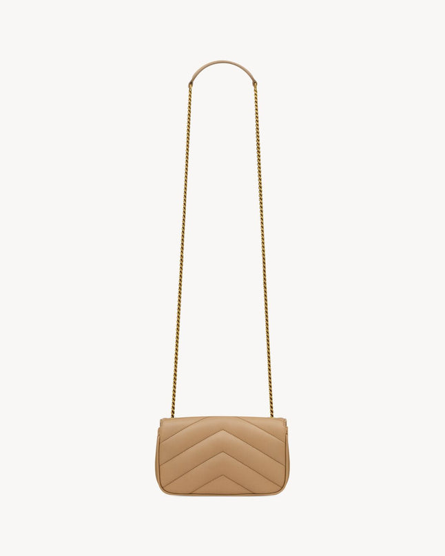 LOULOU MINI EN CUIR D'AGNEAU  - YSL - Beige