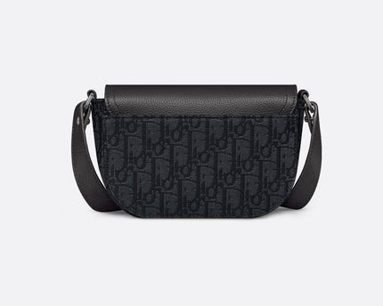 Mini sac Messenger à rabat Saddle Noir