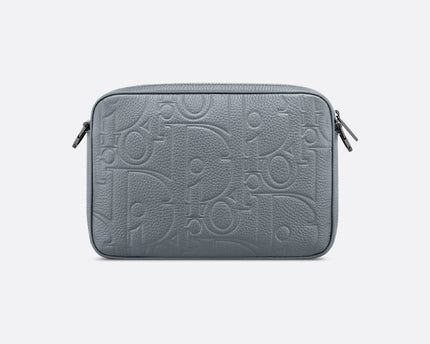 Triple Pouch Saddle Cuir Dior - Gris