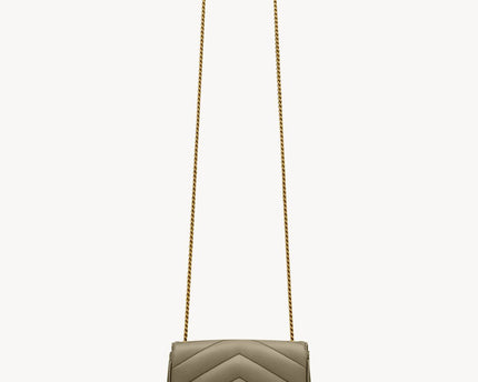 LOULOU MINI EN CUIR D'AGNEAU  - YSL - Vert kaki