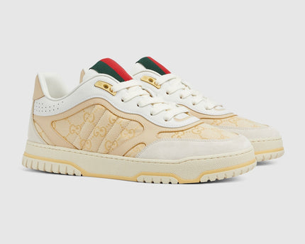 BASKETS GUCCI RE-WEB POUR HOMME - SAUMON