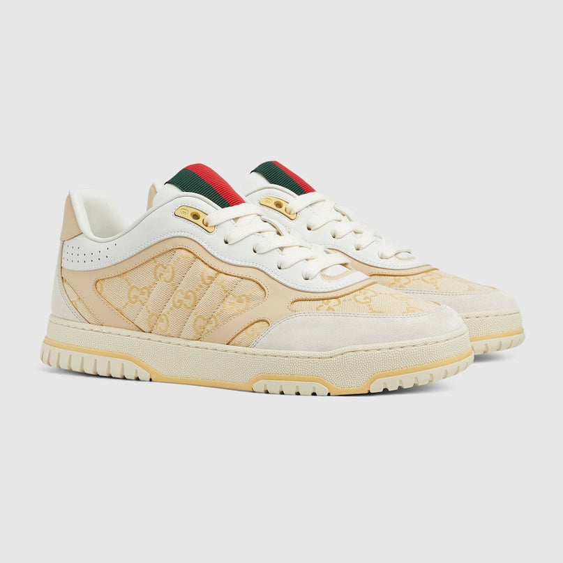 BASKETS GUCCI RE-WEB POUR HOMME - SAUMON