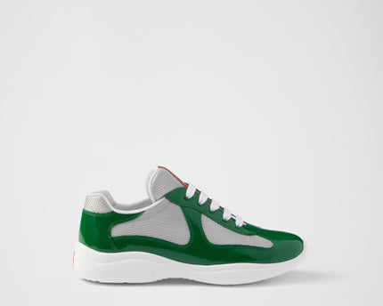 Baskets Prada America’s Cup en tissu Bike vert