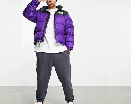 Purple Retro Nuptse 700 Pour Homme