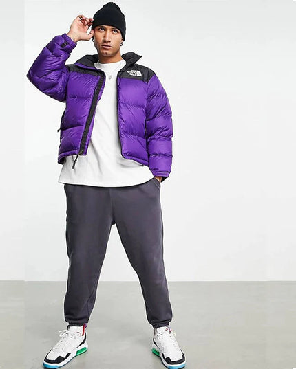 Purple Retro Nuptse 700 Pour Homme