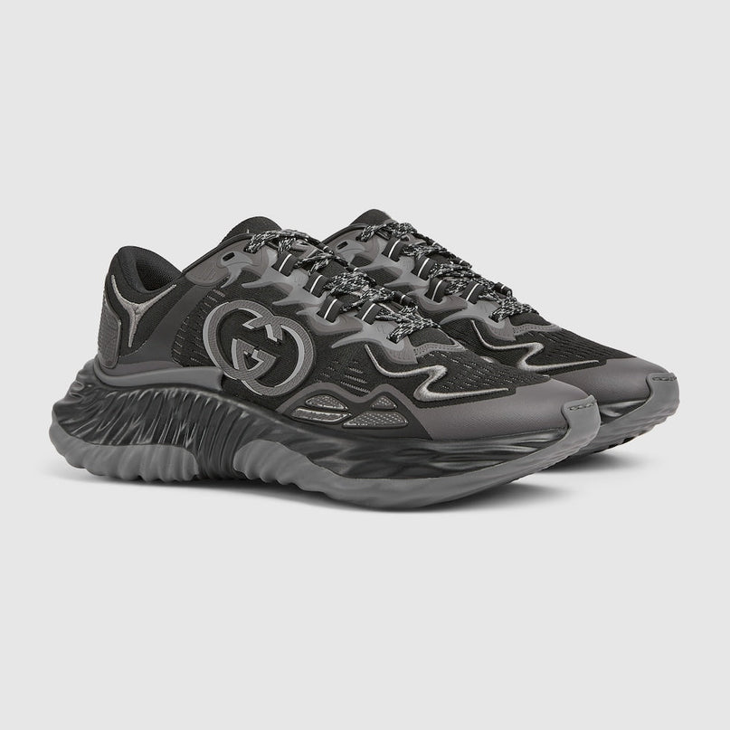 BASKETS GUCCI RIPPLE POUR HOMME  - NOIR