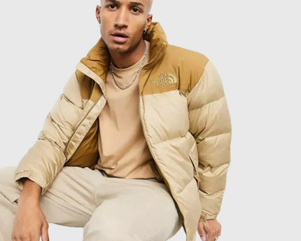 Brown Tan Nuptse 700 Pour Homme TNF