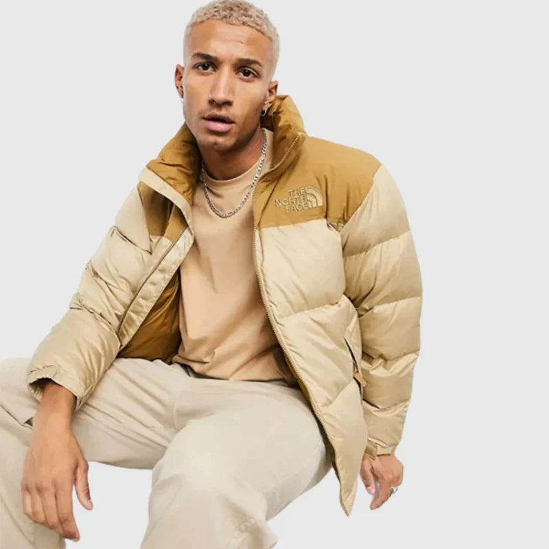 Brown Tan Nuptse 700 Pour Homme TNF