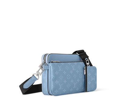 Sac Trio Messenger - LV - Bleu ciel