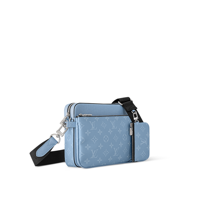 Sac Trio Messenger - LV - Bleu ciel