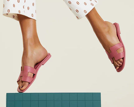 Hermes - Claquettes Rose de Venise