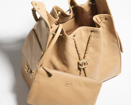 MOYEN SAC CHANEL 25 BEIGE